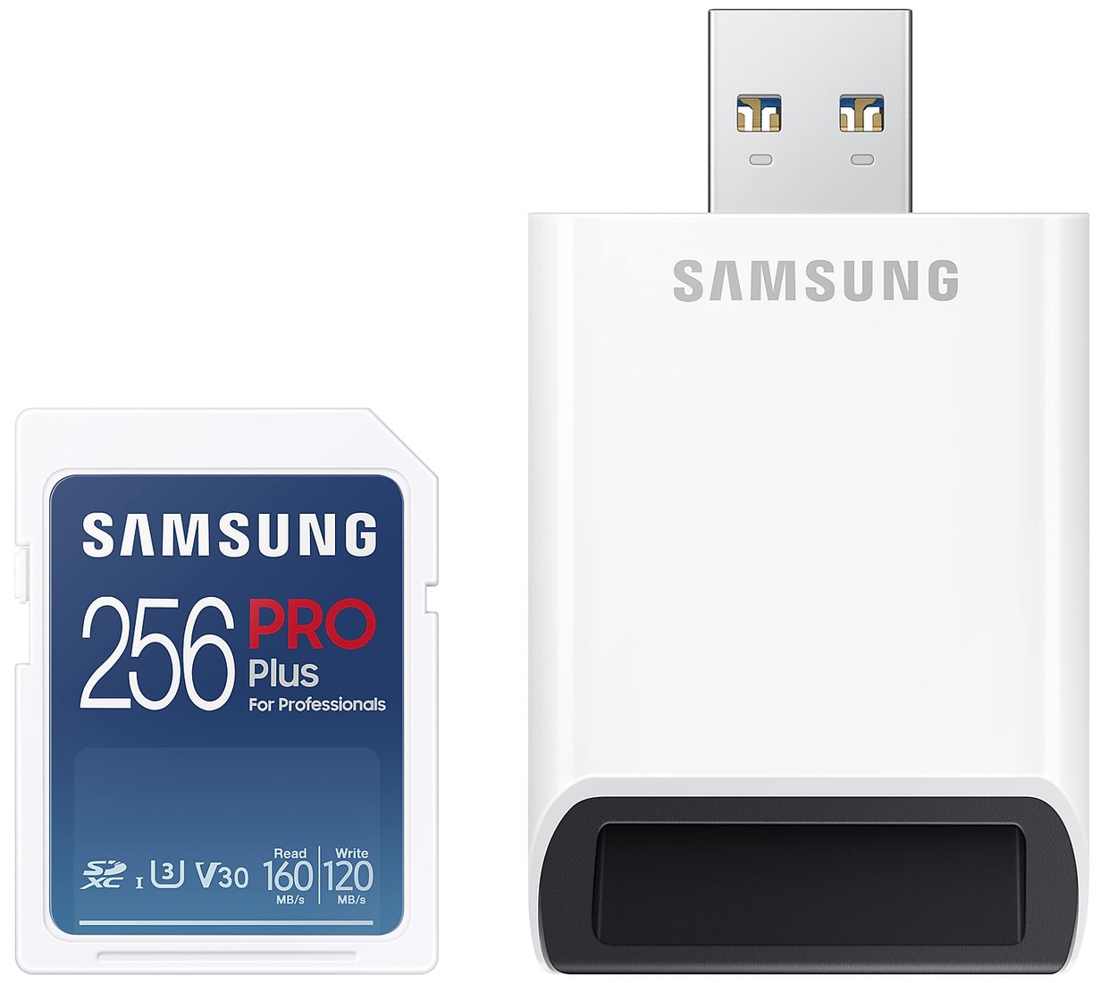 

Карта памяти Samsung PRO Plus SDXC Card 256GB (с кардридером)