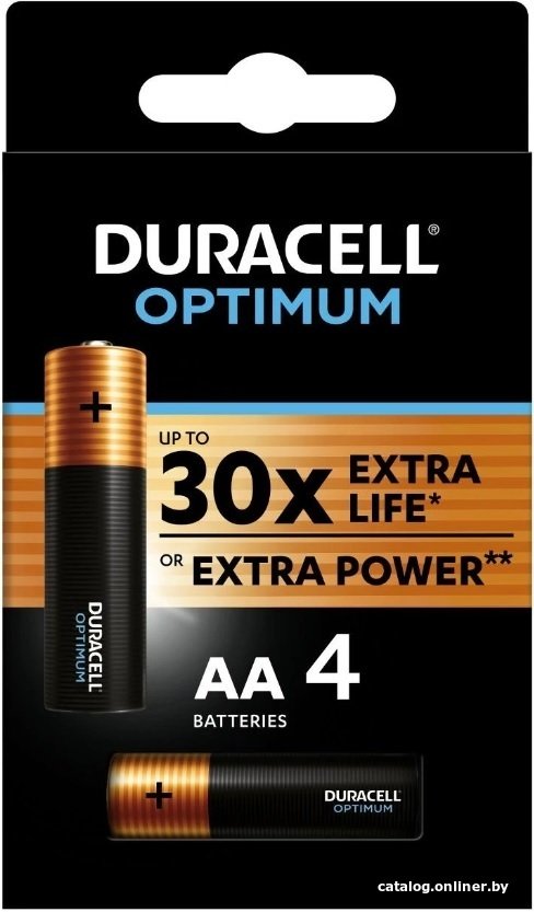 Батарейка DURACELL Optimum AA 4 шт. LR6/MX1500