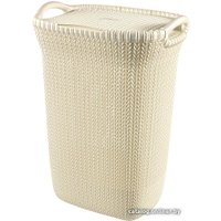 Корзина Keter Knit Laundry Hamper 57л (белый)