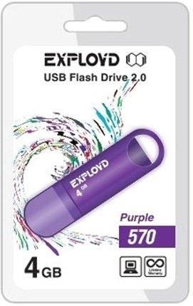 

USB Flash Exployd 570 4GB (сиреневый)