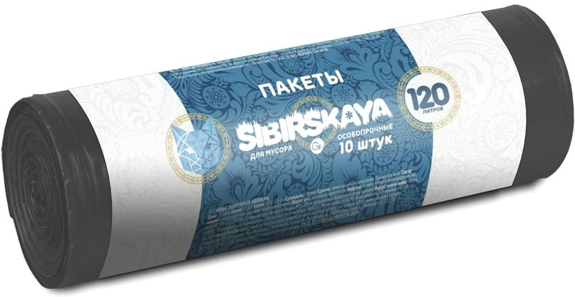 

Пакеты для мусора GR Sibirskaya 101-008S 120 л (10 шт)