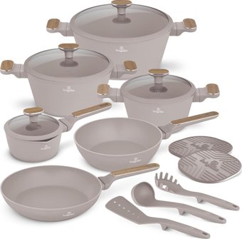 Набор кастрюль Berlinger Haus Taupe Nordic Collection BH-8344