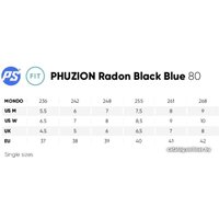 Роликовые коньки Powerslide Phuzion Radon 80 Black White 901975 (р. 44)