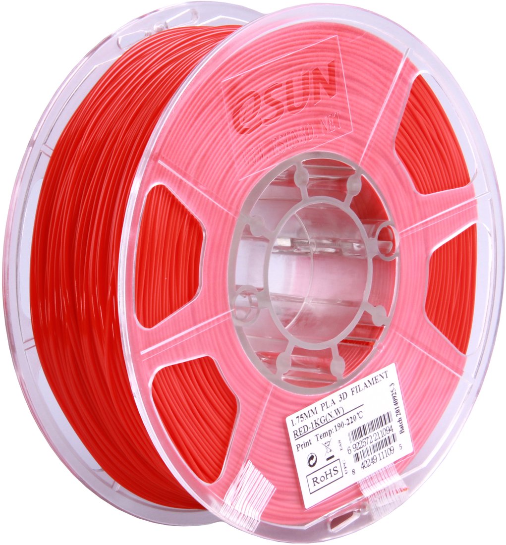 

Пластик eSUN PLA 1.75 мм 1000 г (красный)