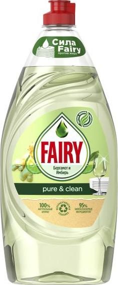 

Средство для мытья посуды Fairy Fairy Pure&Clean Бергамот и Имбирь 900 мл