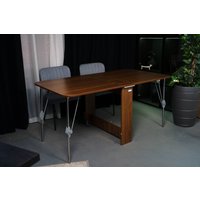 Стол-книга Stoloff Мечта 1600x850 (орех, опоры складные, углы закругленные с роликами и ручками)