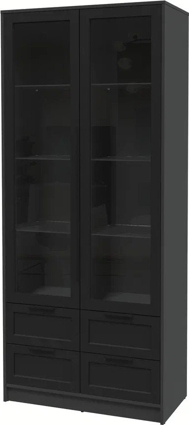 

Шкаф-витрина Интерлиния Концепт Тренд КТ-ШВ2 (антрацит/черный)