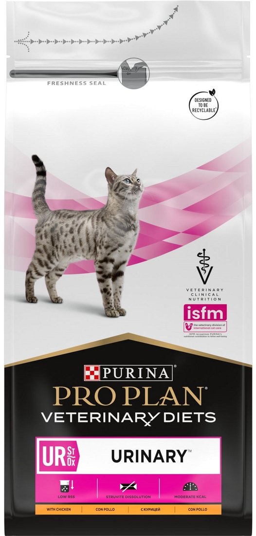 

Сухой корм для кошек Pro Plan Veterinary Diets UR ST/OX Urinary (при заболеваниях нижних отделов мочевыводящих путей) 1.5 кг