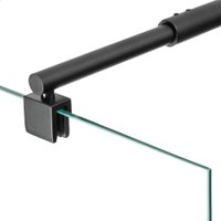 Душевая стенка Saniteco Walk-In SN-W6TB80 (80x200, прозрачное стекло, черный профиль)