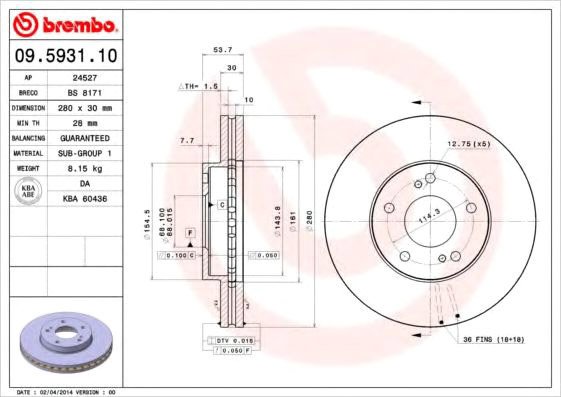 

Brembo 09593110