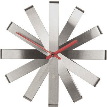 Настенные часы Umbra Ribbon (серебристый)