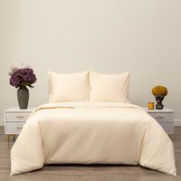 Евро комплект постельного белья Siberia Home Сэнди Евро 70x70 Сиб-Евро-С-кр70x70 (кремовый)