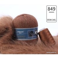 Пряжа для вязания Menca Пух норки 849 50 г 350 м (коричневый/верблюжий)