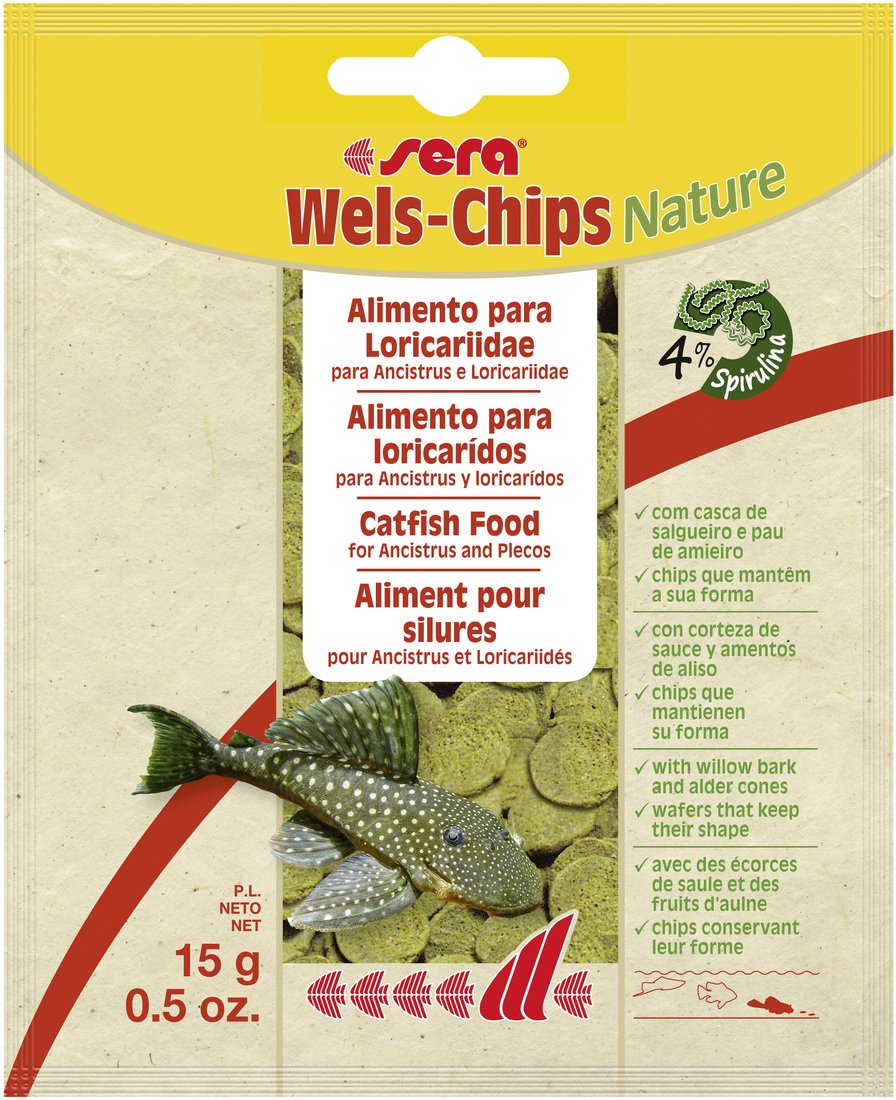 

Сухой корм Sera Wels-Chips Nature 15 г