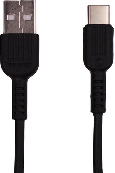 

Кабель Profit QY-15 USB Type-C 1 м (черный)