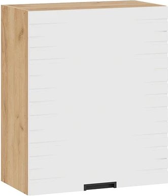 

Шкаф навесной Трия Гренада фреза 1В6 с одной дверью (дуб крафт золотой/холст белый)