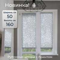 Мини рулонные шторы Franc Gardiner Print Черника 160x175 9403217830 (голубой)