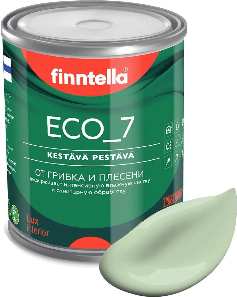 

Краска Finntella Eco 7 Omena F-09-2-1-FL027 0.9 л (светло-зеленый)