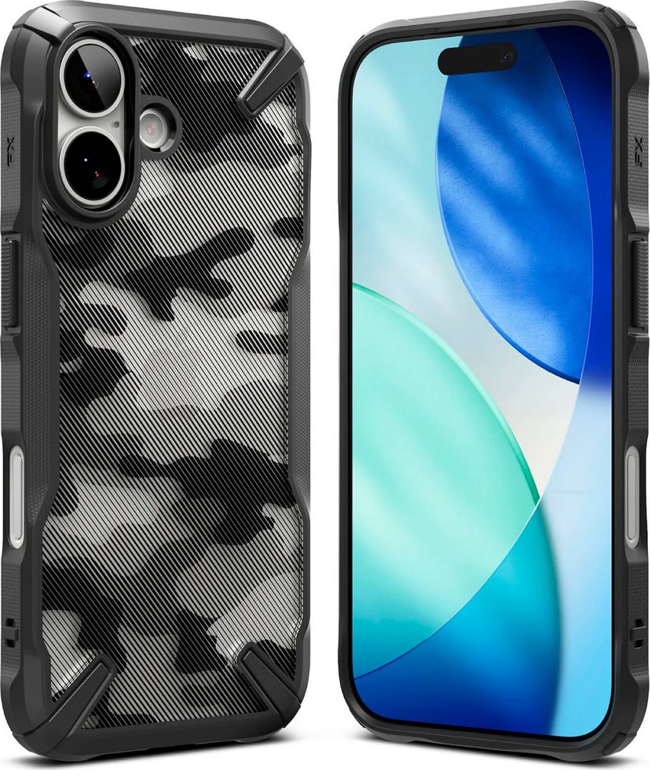 Чехол для телефона Ringke Fusion X для iPhone 17 Camo Black