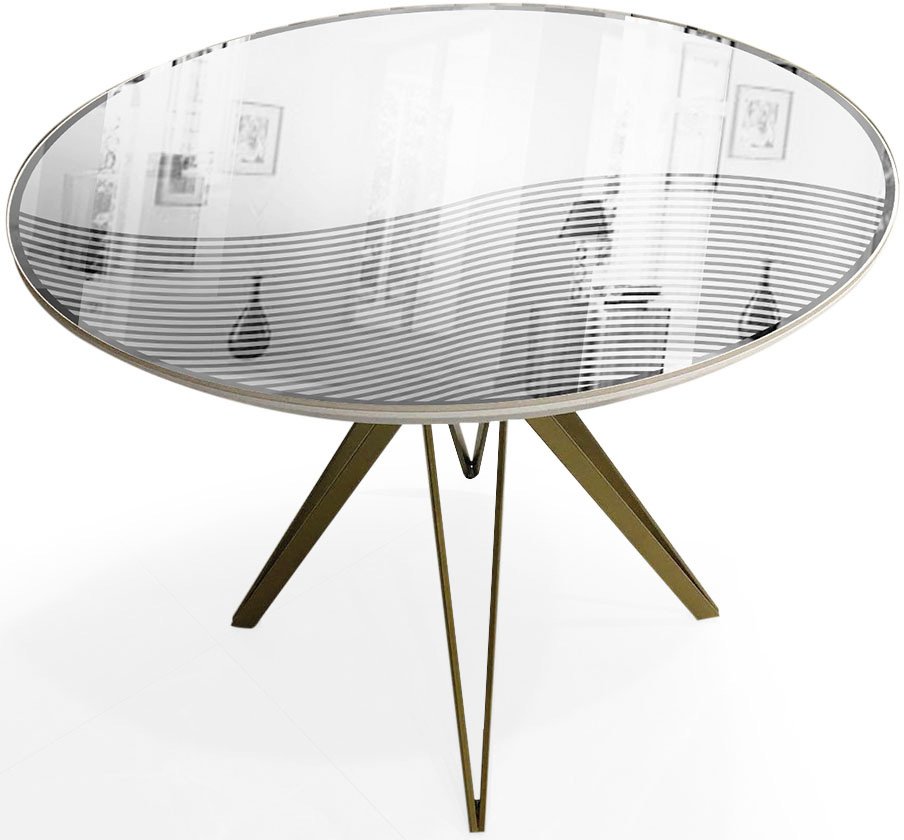 

Кухонный стол LuxMebel Golden Style №3 раздвижной 100 см (белый)