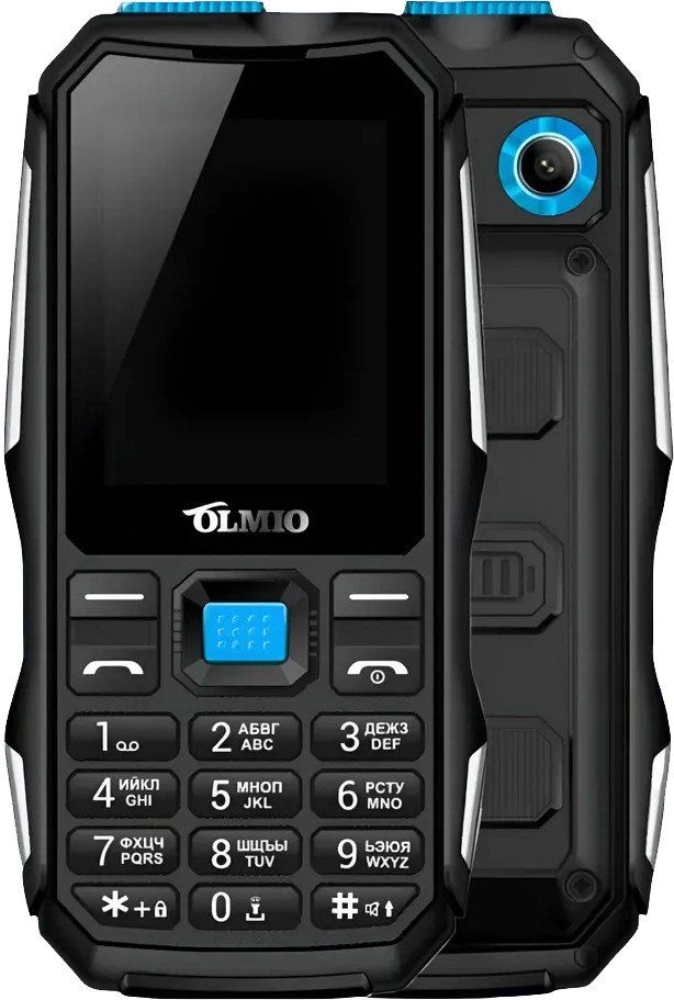 

Телефон Olmio X04 (черный/голубой)
