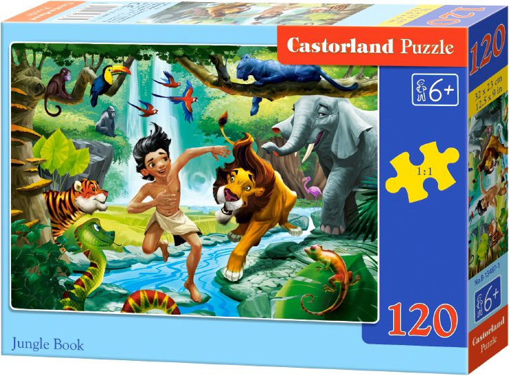 

Пазл Castorland Книга джунглей Midi B-13487 (120 эл)
