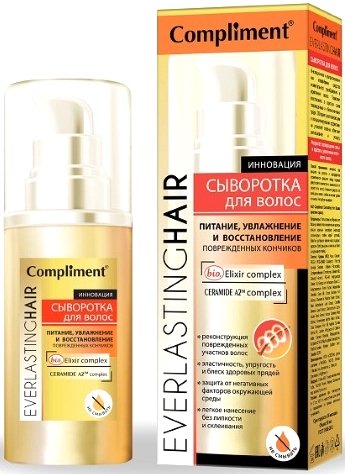 

Сыворотка Compliment EverlastingHair Питание увлажнение и глубокое восстановление (60 мл)