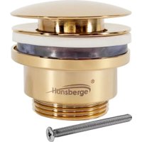 Донный клапан Hansberge H107 (золото глянец)