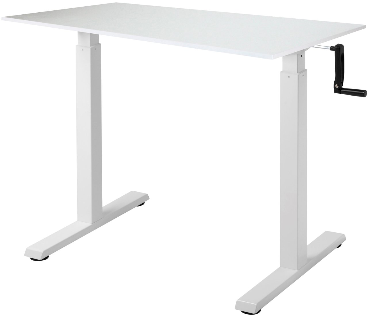 

Стол для работы стоя ErgoSmart Manual Desk Compact 1380x800x18 мм (альпийский белый/белый)