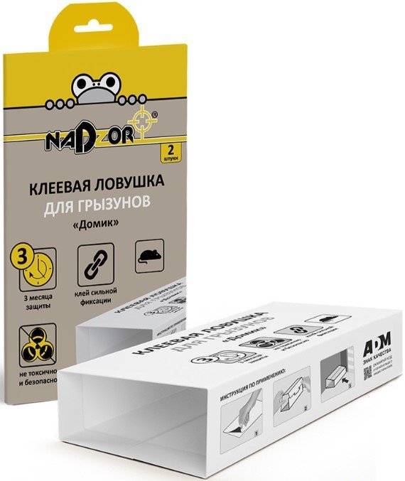 

Средство от вредителей Nadzor Домик клеевая 2 шт