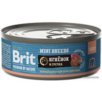 Консервированный корм для собак Brit для взрослых собак мелких пород с ягненком и гречкой 100 г