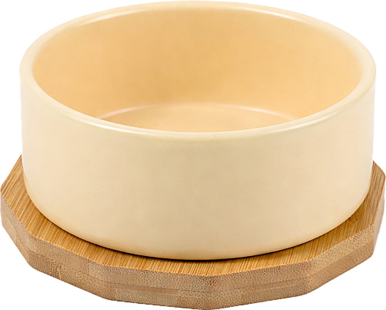 Миски на подставке Mr. Kranch Bamboo MKR201340 (сливочный)