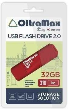 

USB Flash OltraMax 310 32GB (красный)