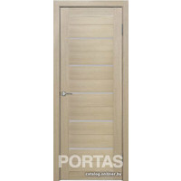 Межкомнатная дверь Portas S22 70x200 (лиственница крем, стекло мателюкс матовое)