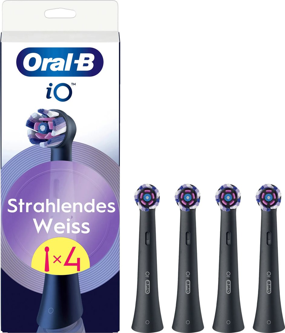 Сменная насадка Oral-B iO Strahlendes Weiss WB-4 (4 шт, черный)