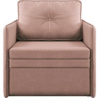 Кресло-кровать Brioli Пино О (рогожка, J11 розовый)