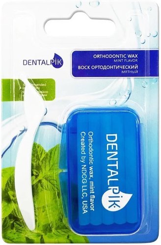 Воск ортодонтический Dentalpik Мята с дозатором