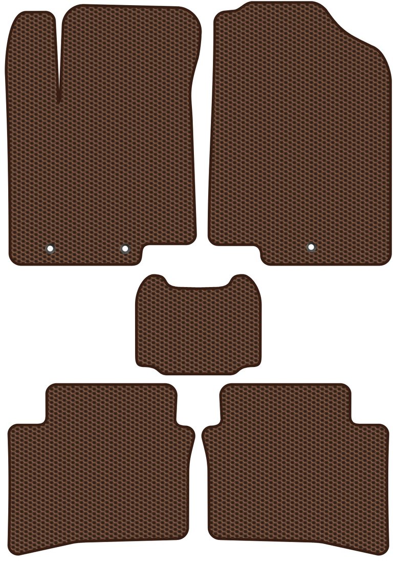 

Комплект ковриков для авто Alicosta Hyundai Solaris I (седан, хэтчбек 5 дв / RB) 2010 - 2017 (коричневый, сота)