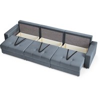 Диван Mio Tesoro Манчестер 292 1.5ек-1.5ек-1.5ек (968 серый)