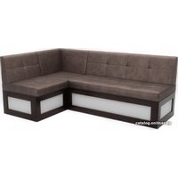 Угловой диван Мебель-АРС Нотис левый 207x82x132 (серо-шоколадный Star Velvet 60 Cofee)