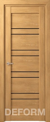 Юркас Deform D15 ДО 60x200 (дуб шале натуральный/lacobel черный лак)