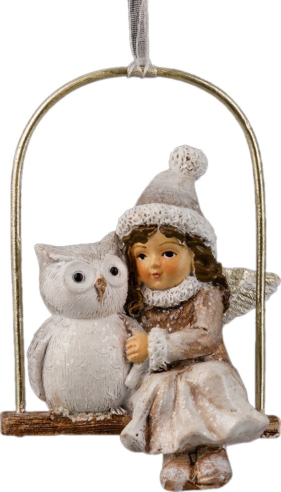 

Елочная игрушка Erich Krause Decor. Ангел и совенок 62425
