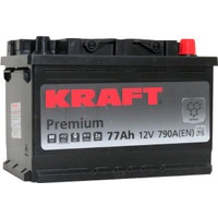 Автомобильный аккумулятор KRAFT Premium R+ (77 А·ч)