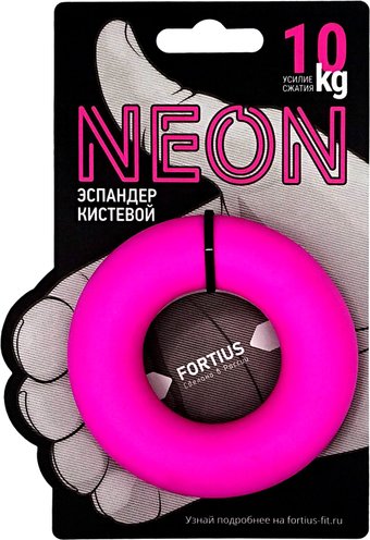 Эспандер Fortius Neon H180701-10FP (10 кг, розовый)