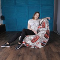 Кресло-мешок Flagman Груша Макси Г2.4-108 Лондон Бус А01