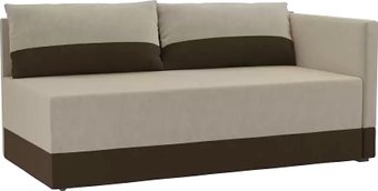 Лига диванов Никас 105199 (правый, бежевый/коричневый)