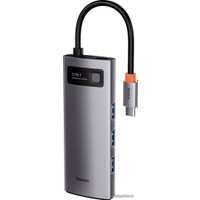 USB-хаб  Baseus Metal Gleam Series Multifunctional HUB Type-C Hub Docking Station CAHUB-CX0G