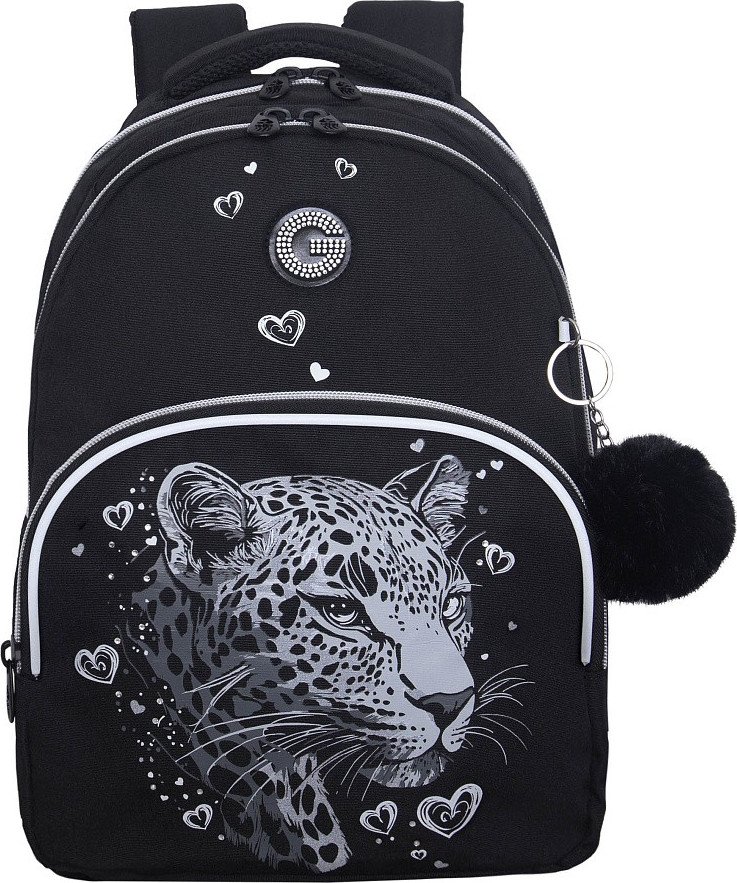 

Школьный рюкзак Grizzly RG-660-4 (черный/серебряный)