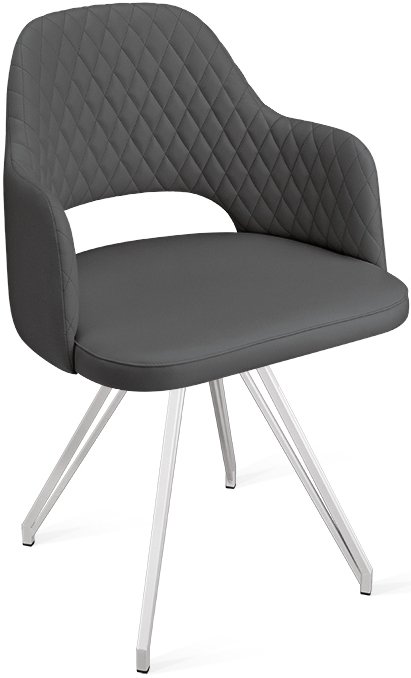 

Стул Трия Калипсо К4 (белый матовый/кожзам Polo Graphite)