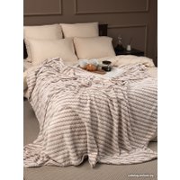 Плед Tex Republic Absolute Зигзаг двухцветный Flannel 200x220 92573 (бежевый)